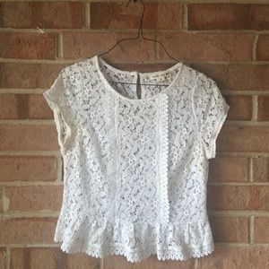 Small white vintage top