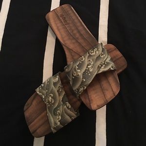 Asian style wood slides