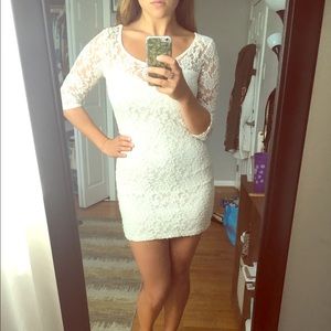 White lace dress