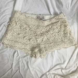 Crochet shorts