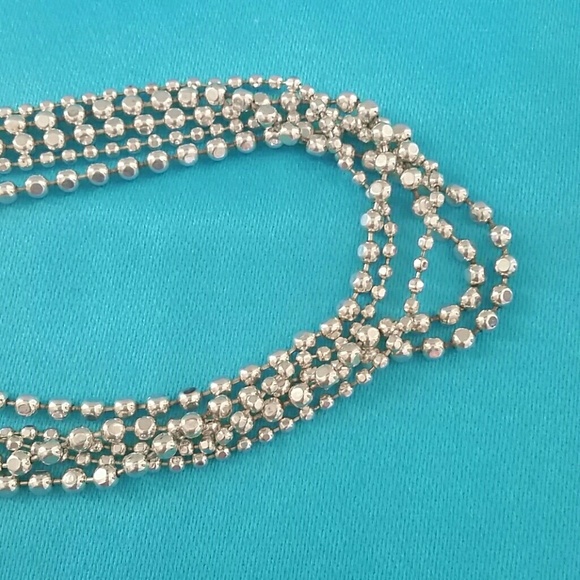 Silver Multi Strand Necklace - Picture 2 of 4