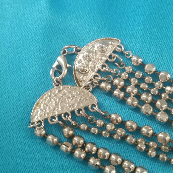 Silver Multi Strand Necklace - Picture 3 of 4
