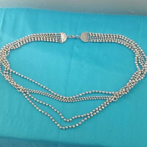 Silver Multi Strand Necklace - Picture 4 of 4