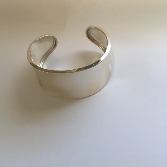 silver color cuff bracelet
