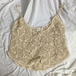 Crochet crop top