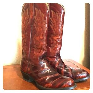 Vintage Corral eel skin boots