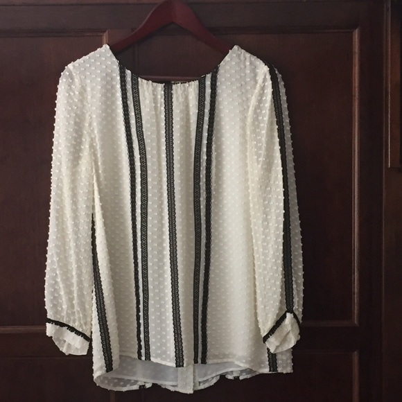 J Crew Swiss Dot Blouse