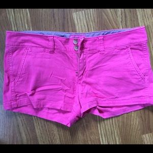 American Eagle pink stretch shorts sz 4