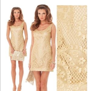 Lilly Pulitzer Eaton Shift in Gold Paisley