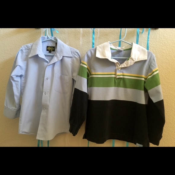 Boys 5T button up shirt and sweater