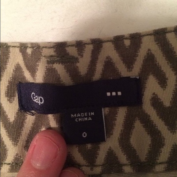 Gap Olive & Tan Skirt size 0 - Picture 2 of 2