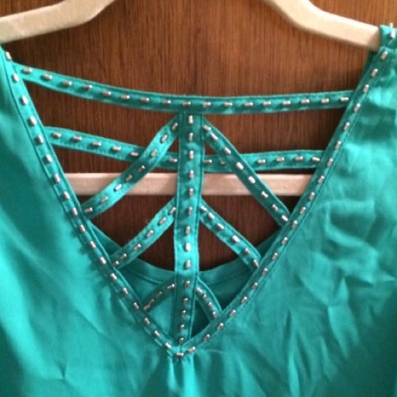 Blu Pepper Emerald Kelly Green dress size small - Picture 3 of 4