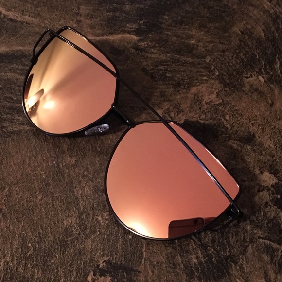TRIGGER HAPPY Mirrored cat eye wire sunglasses - Picture 4 of 4