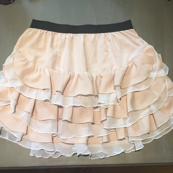 Peach and White Skirt
