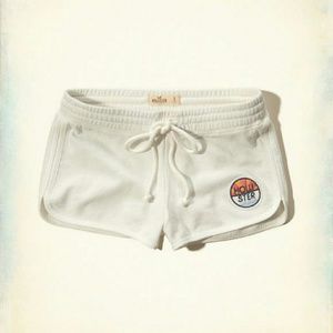 HOLLISTER ❤ Terry Curved-Hem Shorts