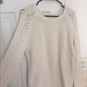 White LOFT Knit Sweater