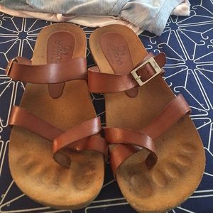 Brown sandals