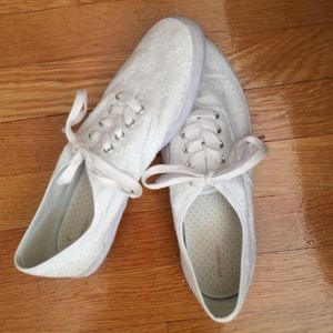 Eyelet Cotton Sneakers