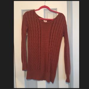 Burnt orange sweater