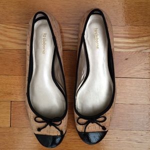 Bamboo and Patent Leather Style Flat