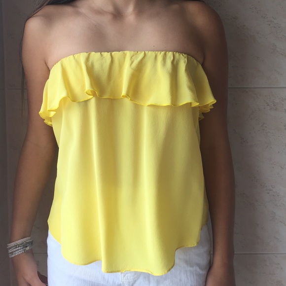 Amanda Uprichard yellow blouse