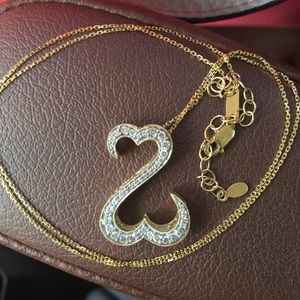 14k 1/2 carat Kay Open Heart necklace!