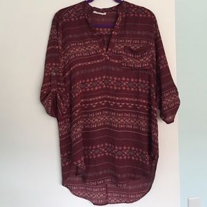 Flowy Aztec tunic