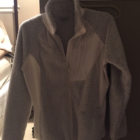 Grey and white Columbia jacket