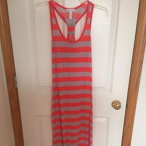 Maxi Dress Orange and Grey
