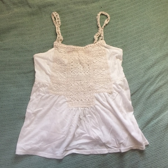 Ae embroidered tank top