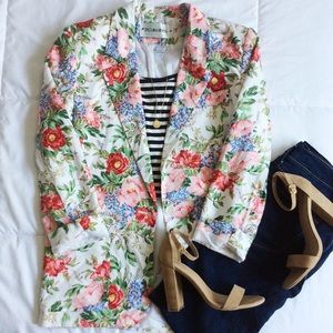 Vintage Floral Blazer