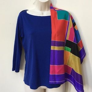 NWT Ellen Tracy Abstract Scarf