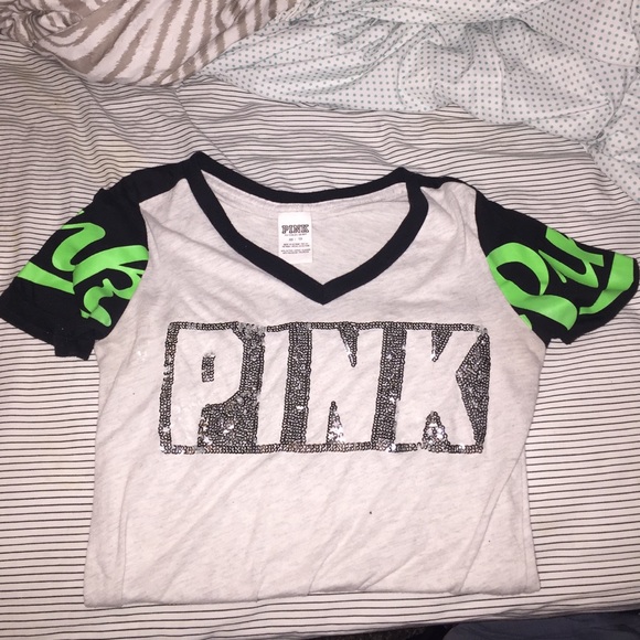 Pink varsity bling shirt