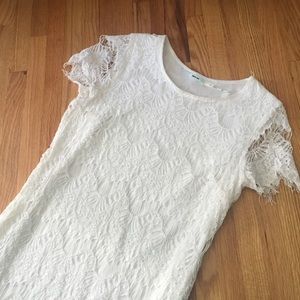white lace dress