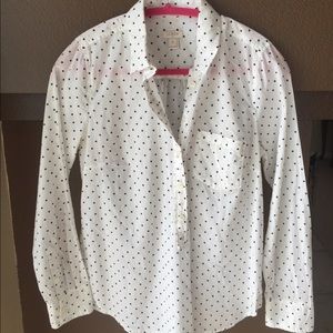 J-Crew Half button down