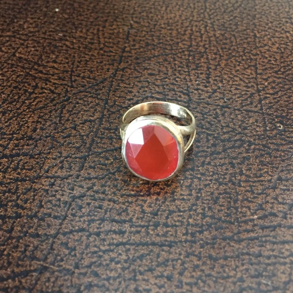 Red cocktail ring