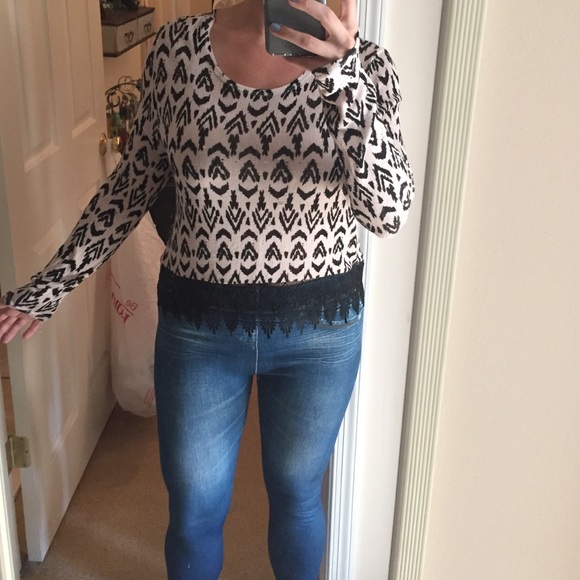 Long sleeve sweater shirt