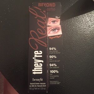 They're real mascara in brown