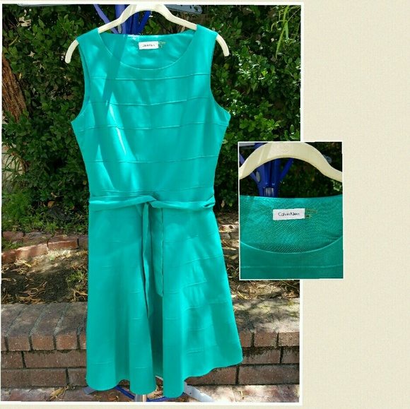 Teal/Turquoise CK Flirty Dress
