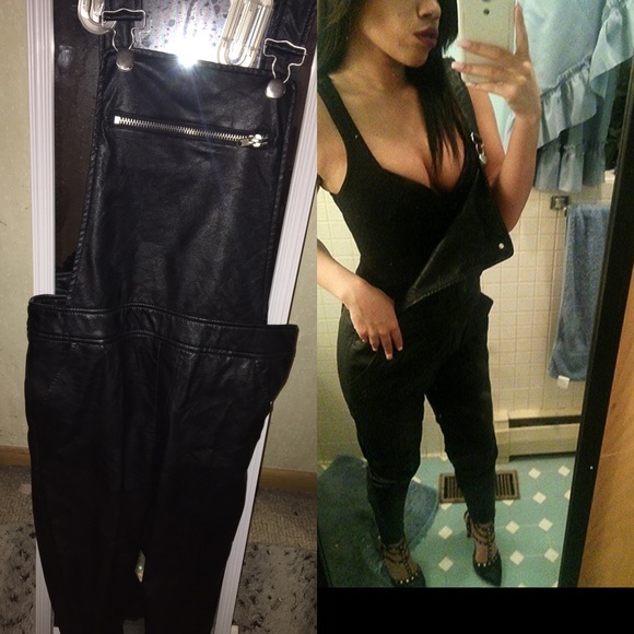 Leather overalls