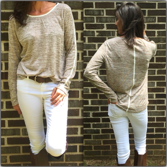 Tan Flecked Pullover - Picture 5 of 6