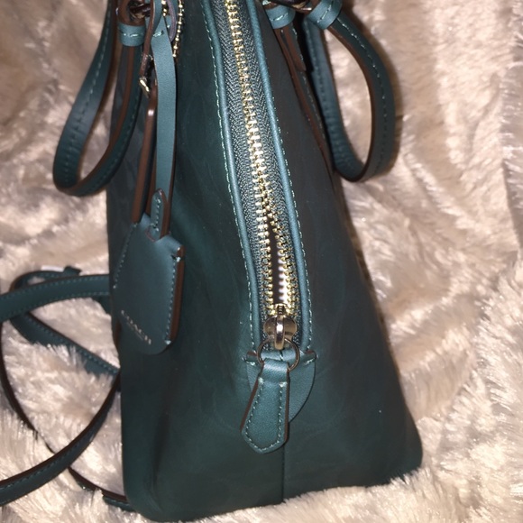 Hunter Green Leather Coach Bag Gem
