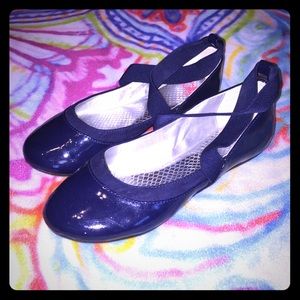GB Girls navy ballet flats