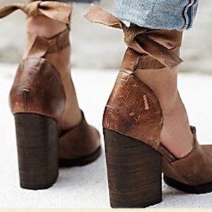 Free People Cora Wrap Heels