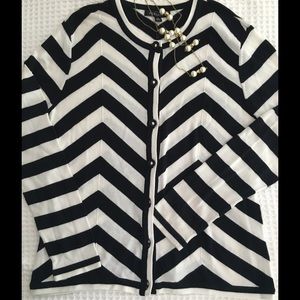 Foxcroft Chevron sweater, NWT
