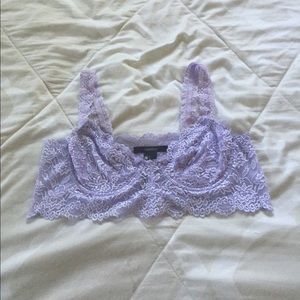 Lavender lace bralette