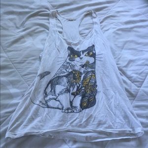 Cat racer back tank