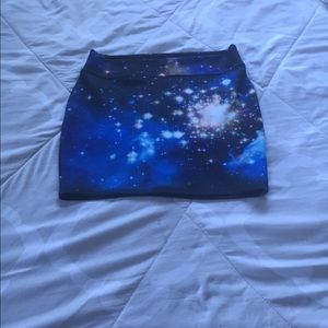 Galaxy mini bodycon skirt