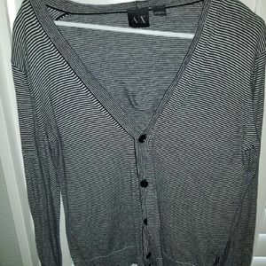 Armani Exchange Striped Cardigan