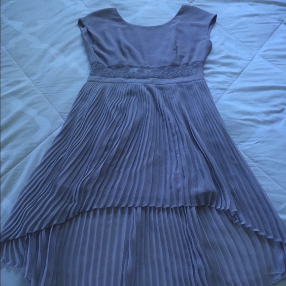 Lavender lace high low dress